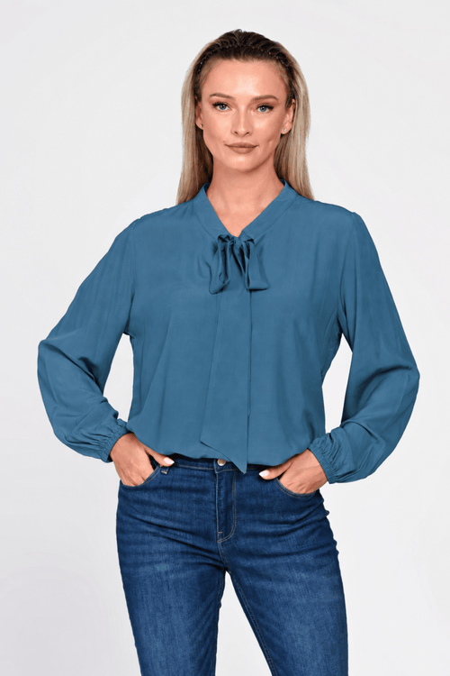 Bluza Eranthe eleganta gri petrol Eranthe