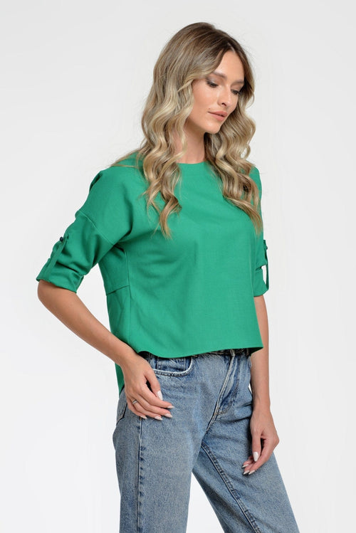 Natalee Fashion Bluză Bluza randunica verde Sofia