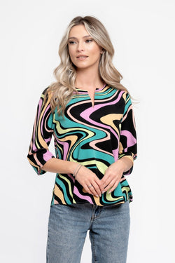 Natalee Fashion Bluză Bluza tip camasa multicolor Aislinn
