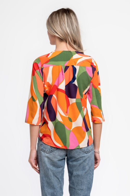 Natalee Fashion Bluză Bluza tip camasa multicolor Ileana