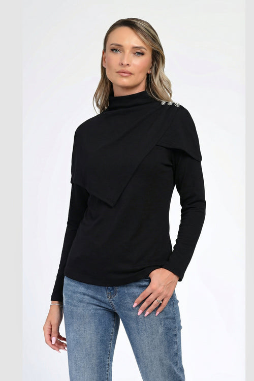 Bluză tip helancă Narcisa cu design petrecut Natalee