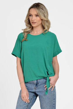 Natalee Fashion Bluză Bluza verde casual lejera  Antanasia