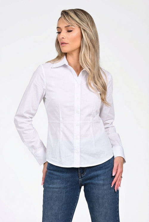 Cămașă damă albă office Andreea Natalee