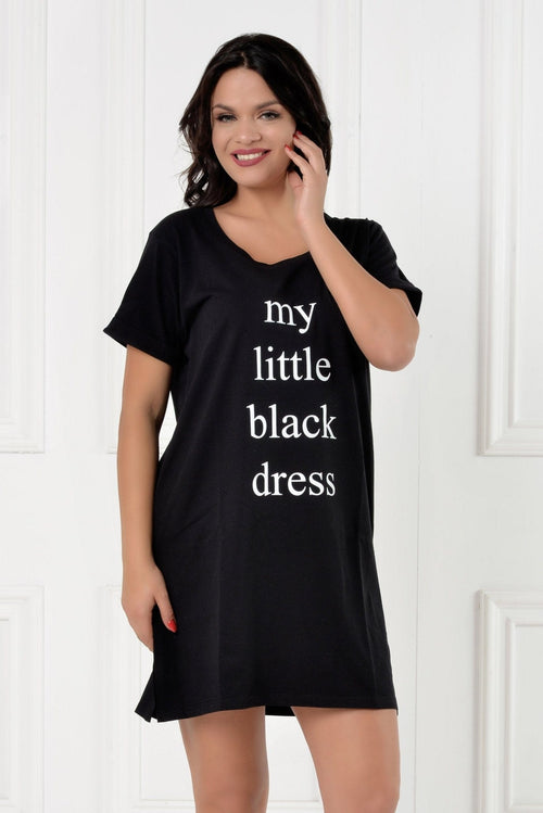 Natalee Fashion Pijamale Dama Camasa de noapte my little black dress Natalee