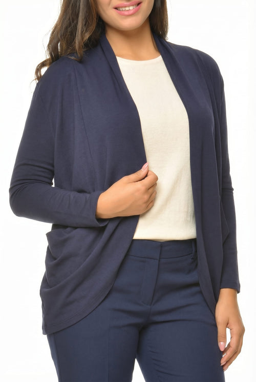 Cardigan dama bleumarin Ariyah Natalee Fashion