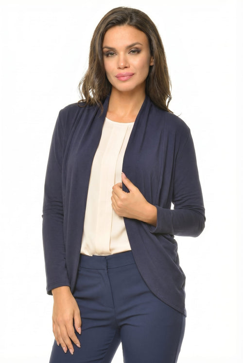 Cardigan dama bleumarin Ariyah Natalee Fashion