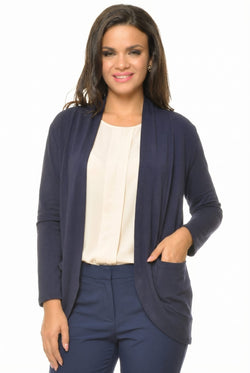 Cardigan dama bleumarin Ariyah Natalee Fashion