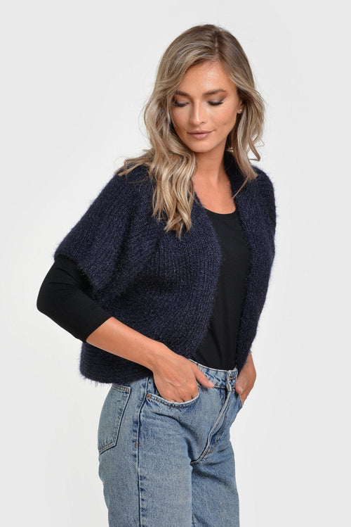 Natalee Fashion Pulovere si Cardigane Cardigan scurt navy Abby
