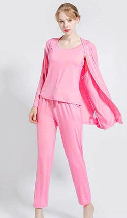 Natalee Fashion Pijamale Dama Compleu de casa roz