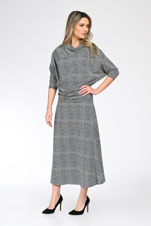 Compleu din bumbac cu elastan dama Mirela Natalee Fashion