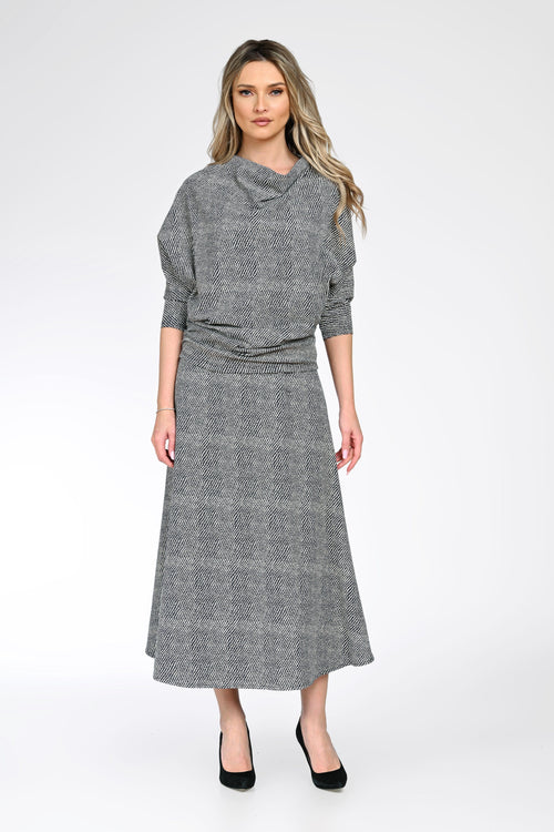 Compleu din bumbac cu elastan dama Mirela Natalee Fashion