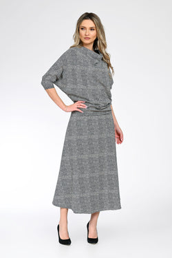 Compleu din bumbac cu elastan dama Mirela Natalee Fashion