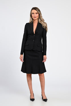 Compleu negru cu dungi fine Alexandra Natalee