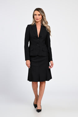 Compleu negru cu dungi fine Alexandra Natalee