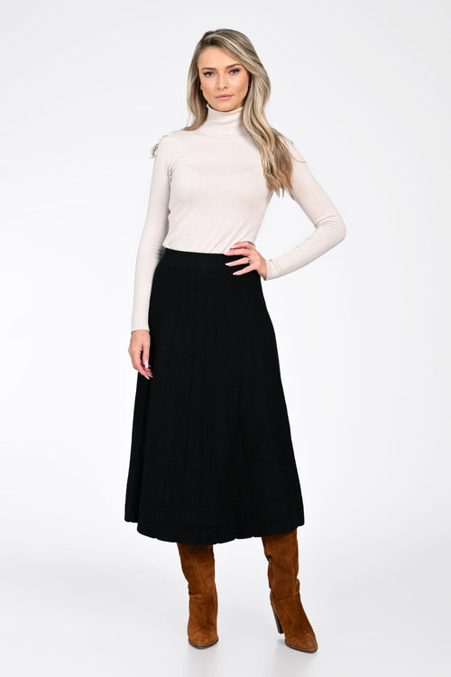 Fusta Celeste cu strasuri Natalee Fashion