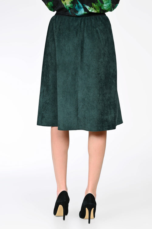 Fustă midi verde dama Bianca Natalee