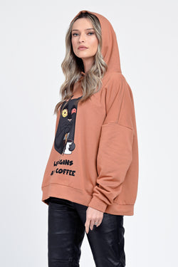 Hanorac camel Eliseea Natalee Fashion