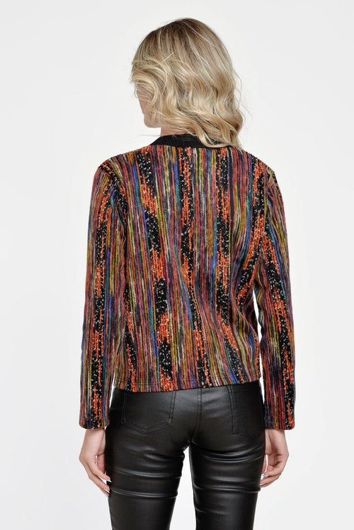 Natalee Pulovere si Cardigane Jacheta clasica multicolor lana Tudorita