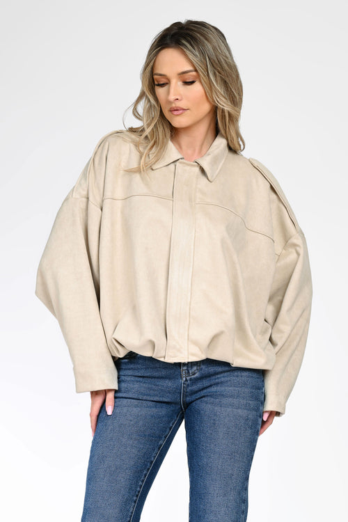 Jachetă damă bej Talia Natalee Fashion