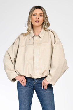 Jachetă damă bej Talia Natalee Fashion