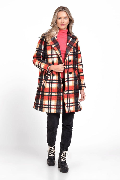 Natalee Fashion Pulovere si Cardigane Palton casual carouri multicolor Simina