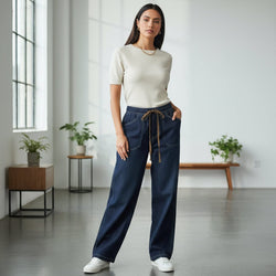 Pandalon casual denim Maria Natalee