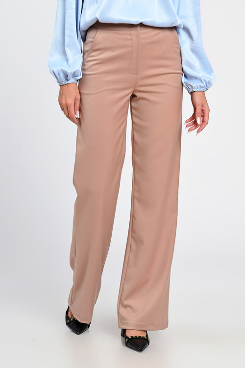 Pantaloni damă bej Mara Natalee