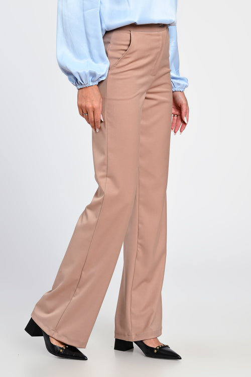 Pantaloni damă bej Mara Natalee