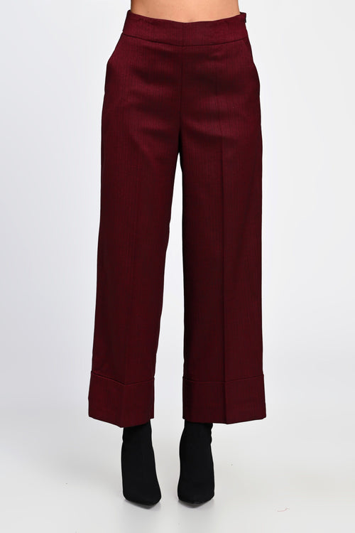 Pantaloni damă bordo Daria Natalee