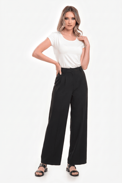 Pantaloni damă negri Alessia Natalee