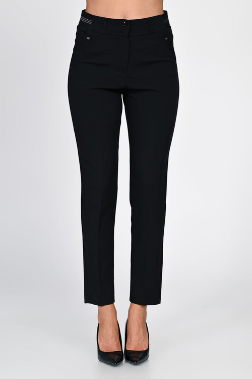 Pantaloni damă negri eleganți Andra Natalee Fashion