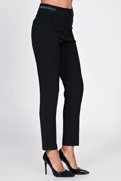 Pantaloni damă negri eleganți Andra Natalee Fashion
