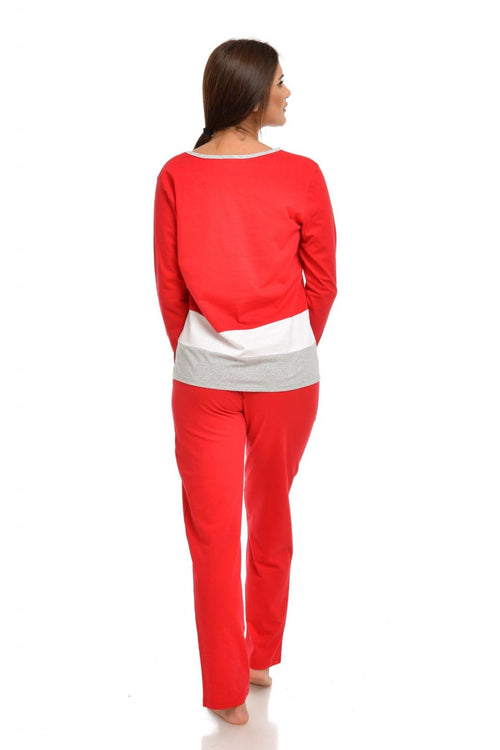 Natalee Fashion Pijamale Dama Pijama dama Craciun trei culori ciubotica