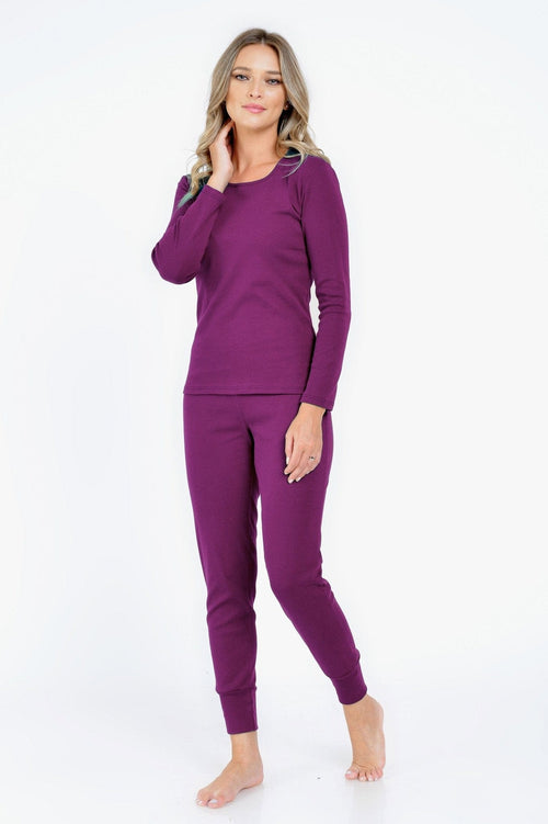 Natalee Fashion Pijamale Dama Pijama dama purple Camelia