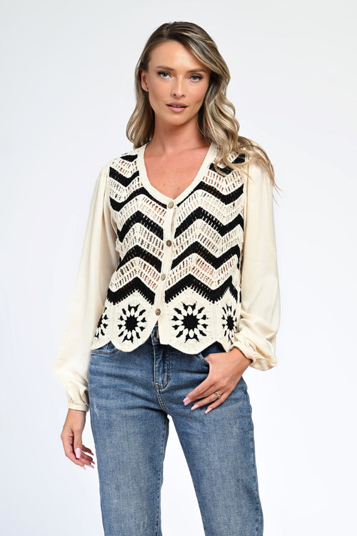 Pulover boho-chic Ema Natalee Fashion