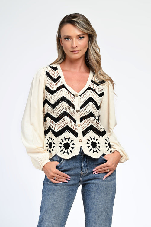Pulover boho-chic Ema Natalee Fashion