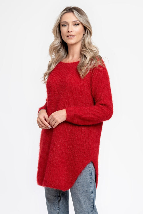 Natalee Fashion Bluză Pulover casual rosie Sarah