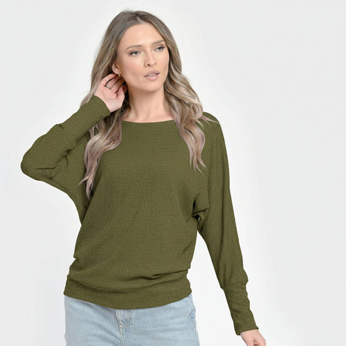 Pulover damă cu mânecă chimono – Aveline Natalee