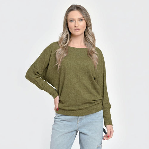 Pulover damă cu mânecă chimono – Aveline Natalee