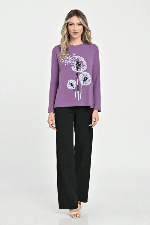 Pulover damă mov Carina Natalee