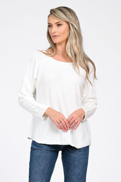 Puloverul damă alb Amelia Natalee Fashion