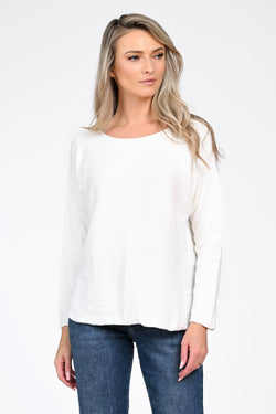 Puloverul damă alb Amelia Natalee Fashion