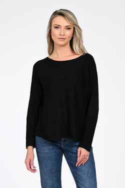 Puloverul negru Daria Natalee Fashion