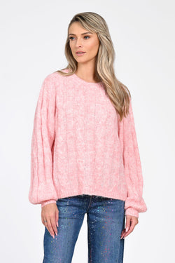 Puloverul Sofia în nuanță roz Natalee Fashion