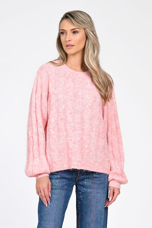 Puloverul Sofia în nuanță roz Natalee Fashion
