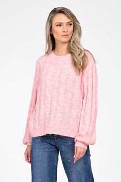 Puloverul Sofia în nuanță roz Natalee Fashion
