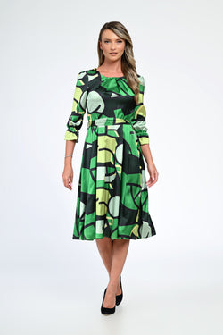 Rochia damă geometrică Selena Natalee Fashion