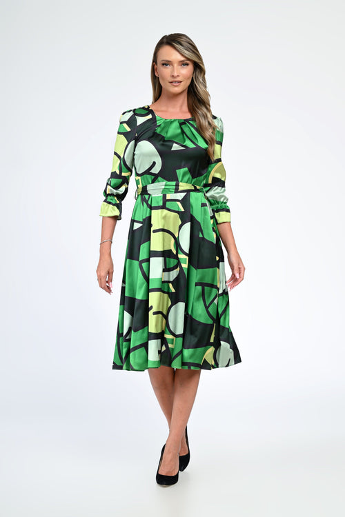 Rochia damă geometrică Selena Natalee Fashion