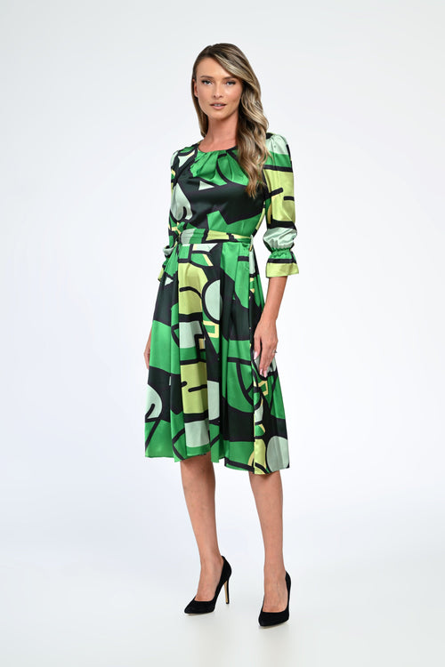 Rochia damă geometrică Selena Natalee Fashion