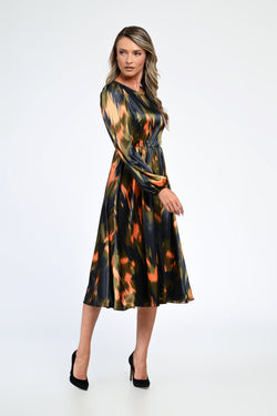 Rochia damă satinată Clara Natalee Fashion